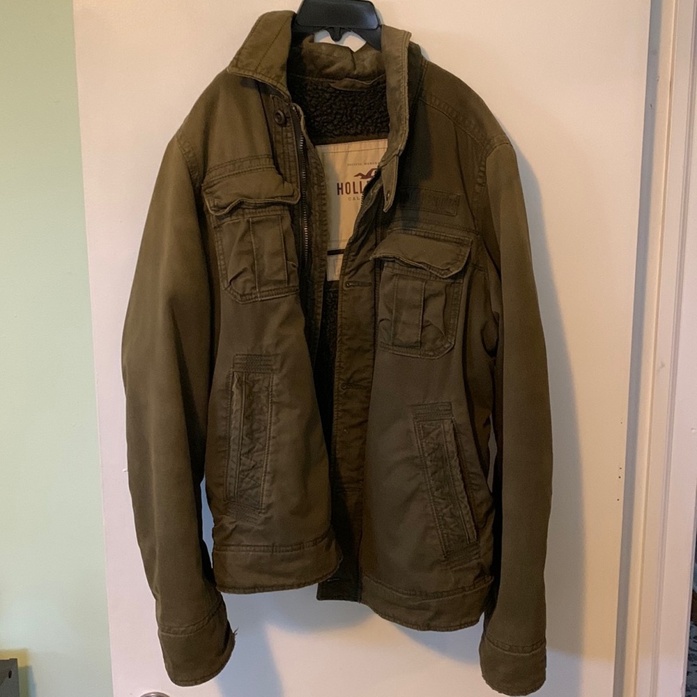 Hollister Men's Sherpa Lined Utility Jacket | Medium